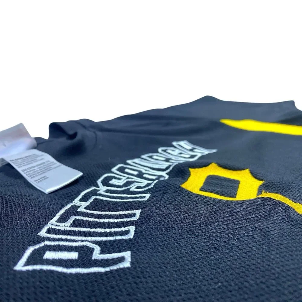 Pittsburgh Pirates MLB Shirt Mens 2XL Black Yellow Baseball Moisture Wicking